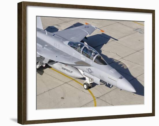 An F/A-18 Super Hornet of the U.S. Navy Air Test and Evaluation Squadron-Stocktrek Images-Framed Photographic Print