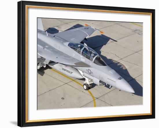 An F/A-18 Super Hornet of the U.S. Navy Air Test and Evaluation Squadron-Stocktrek Images-Framed Photographic Print