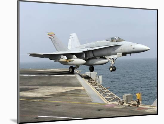 An F/A-18C Hornet Launches from the Aircraft Carrier USS Harry S. Truman-Stocktrek Images-Mounted Photographic Print