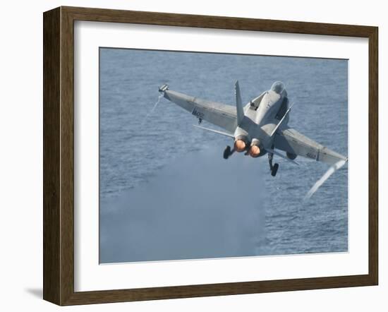 An F-A-18C Hornet Taking Off-null-Framed Photographic Print