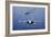 An F-A-18E Super Hornet Flying Above USS John C. Stennis-null-Framed Photographic Print