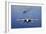 An F-A-18E Super Hornet Flying Above USS John C. Stennis-null-Framed Photographic Print