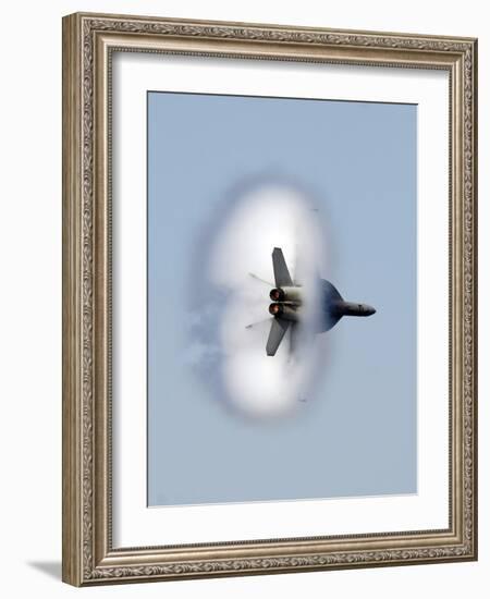 An F/A-18F Super Hornet Completes a Super-sonic Flyby-Stocktrek Images-Framed Photographic Print