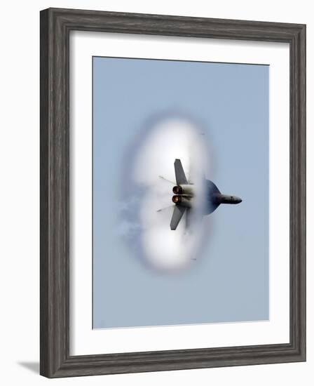 An F/A-18F Super Hornet Completes a Super-sonic Flyby-Stocktrek Images-Framed Photographic Print