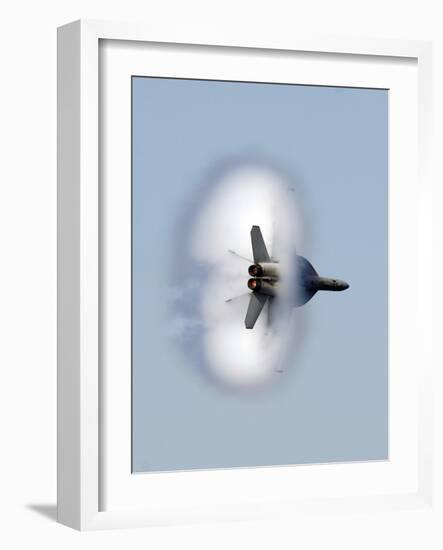 An F/A-18F Super Hornet Completes a Super-sonic Flyby-Stocktrek Images-Framed Photographic Print