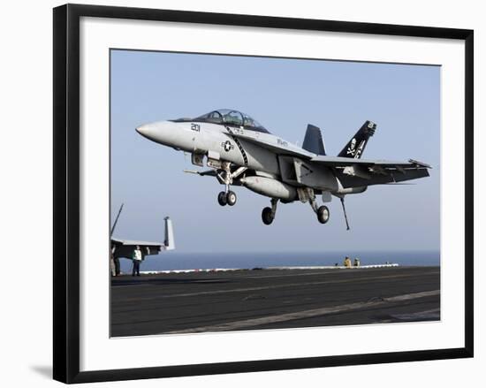 An F/A-18F Super Hornet Prepares For Landing Aboard USS Dwight D. Eisenhower-Stocktrek Images-Framed Photographic Print