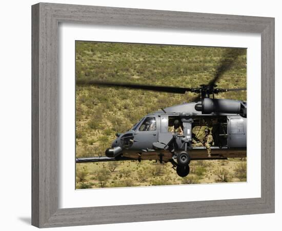 An HH-60 Pave Hawk Flies over the Desert During Angel Thunder 2010-Stocktrek Images-Framed Photographic Print