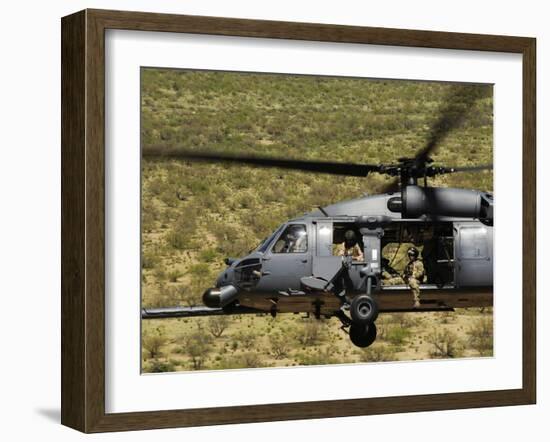 An HH-60 Pave Hawk Flies over the Desert During Angel Thunder 2010-Stocktrek Images-Framed Photographic Print