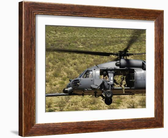 An HH-60 Pave Hawk Flies over the Desert During Angel Thunder 2010-Stocktrek Images-Framed Photographic Print