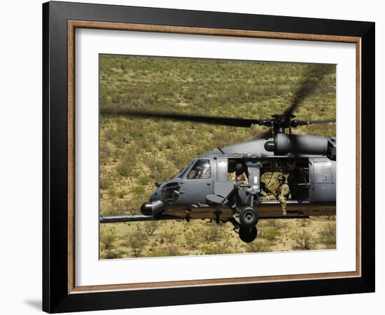 An HH-60 Pave Hawk Flies over the Desert During Angel Thunder 2010-Stocktrek Images-Framed Photographic Print