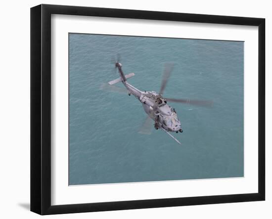 An HH-60G Pave Hawk Flies Along the Coastline of Okinawa, Japan-Stocktrek Images-Framed Photographic Print