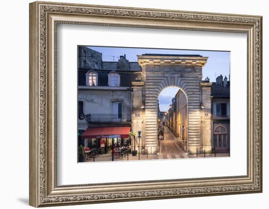 An Historic Gate Leading into the City of Bordeaux-Mallorie Ostrowitz-Framed Photographic Print