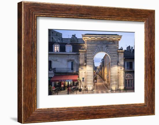 An Historic Gate Leading into the City of Bordeaux-Mallorie Ostrowitz-Framed Photographic Print