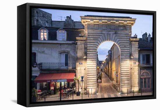 An Historic Gate Leading into the City of Bordeaux-Mallorie Ostrowitz-Framed Premier Image Canvas