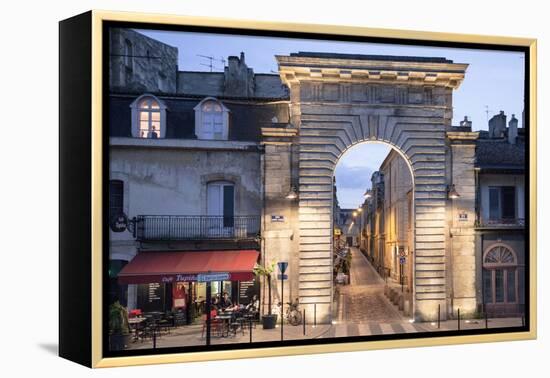 An Historic Gate Leading into the City of Bordeaux-Mallorie Ostrowitz-Framed Premier Image Canvas