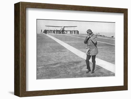 'An Historic Occasion: King Edward removing his flying helmet', 1936-Unknown-Framed Photographic Print