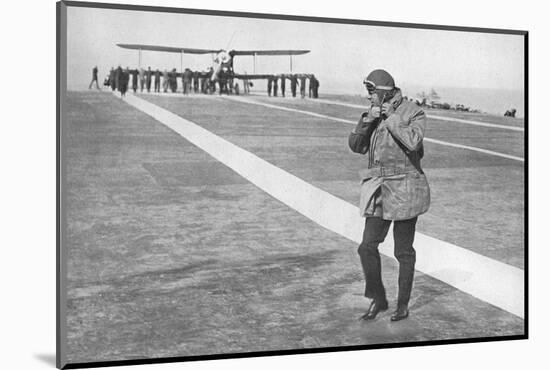 'An Historic Occasion: King Edward removing his flying helmet', 1936-Unknown-Mounted Photographic Print