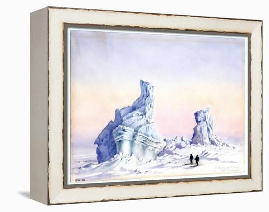 An Iceberg Off Cape Evans, 1st-11th September, 1911-Edward Adrian Wilson-Framed Premier Image Canvas