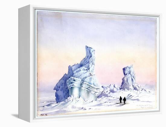 An Iceberg Off Cape Evans, 1st-11th September, 1911-Edward Adrian Wilson-Framed Premier Image Canvas