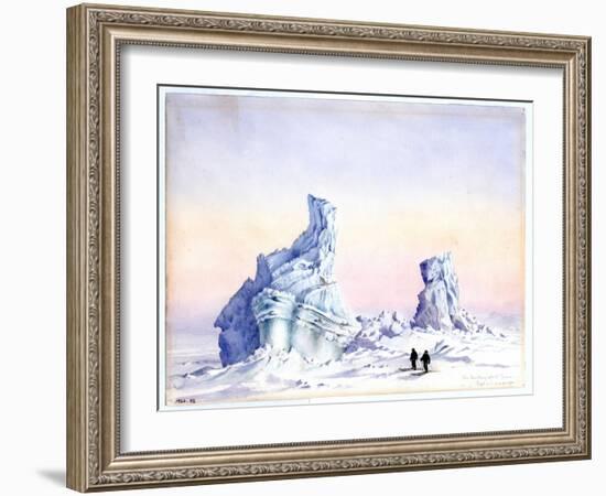 An Iceberg Off Cape Evans, 1st-11th September, 1911-Edward Adrian Wilson-Framed Giclee Print