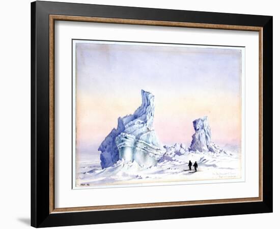 An Iceberg Off Cape Evans, 1st-11th September, 1911-Edward Adrian Wilson-Framed Giclee Print