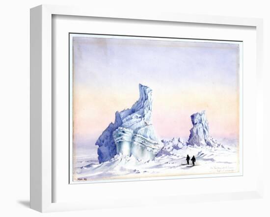 An Iceberg Off Cape Evans, 1st-11th September, 1911-Edward Adrian Wilson-Framed Giclee Print