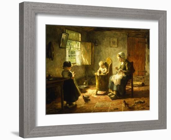 An Idle Afternoon, 1920-Evert Pieters-Framed Giclee Print