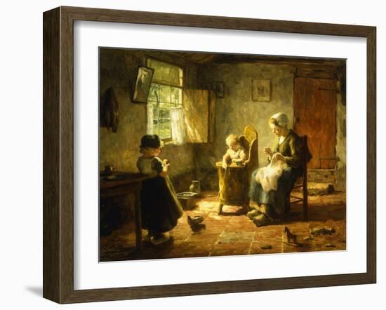 An Idle Afternoon, 1920-Evert Pieters-Framed Giclee Print