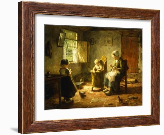 An Idle Afternoon, 1920-Evert Pieters-Framed Giclee Print