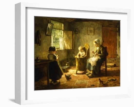 An Idle Afternoon, 1920-Evert Pieters-Framed Giclee Print