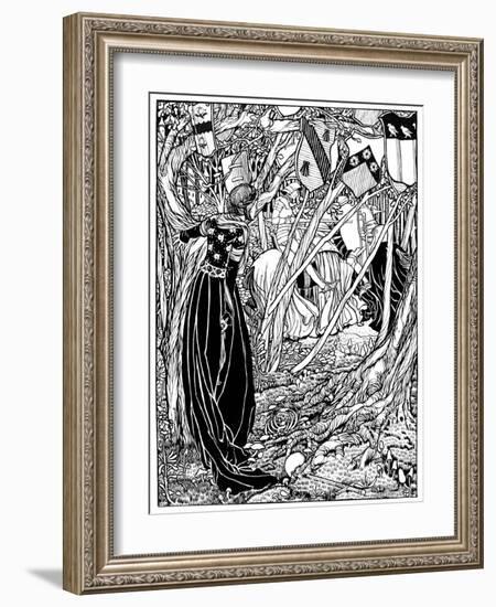 An Illustration for Sir Lancelot Du Lake, 1898-Eleanor Fortescue-Brickdale-Framed Giclee Print