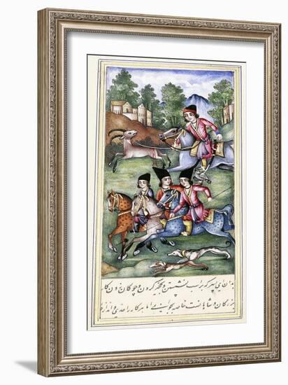 An Illustration from 'Qabus Nameh', 19th Century-null-Framed Giclee Print