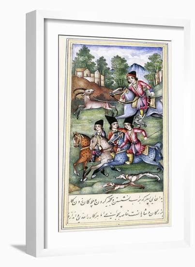 An Illustration from 'Qabus Nameh', 19th Century-null-Framed Giclee Print