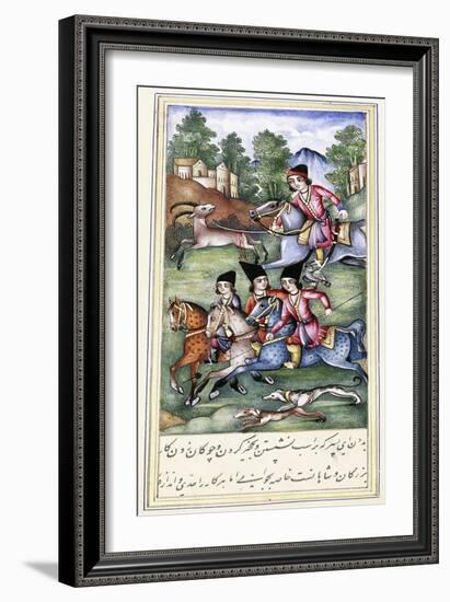 An Illustration from 'Qabus Nameh', 19th Century-null-Framed Giclee Print
