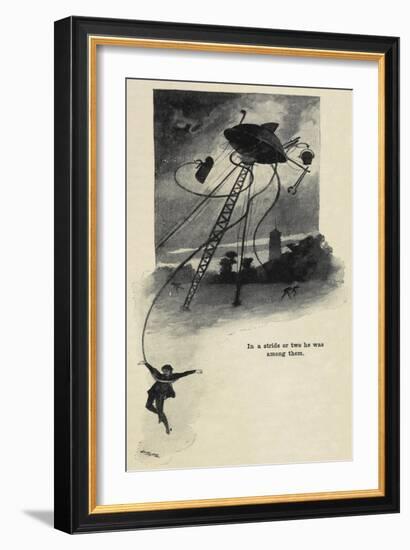 An Illustration From War Of the Worlds-Herbert Wells-Framed Giclee Print