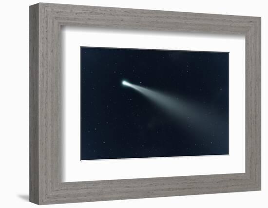 An Image of a Comet in the Deep Space-magann-Framed Photographic Print