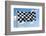 An Image Of A Formula1 Flag In The Blue Sky-magann-Framed Photographic Print