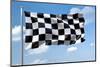An Image Of A Formula1 Flag In The Blue Sky-magann-Mounted Photographic Print