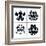 An Image Of The Rorschach Test Ink Blots-magann-Framed Art Print