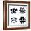 An Image Of The Rorschach Test Ink Blots-magann-Framed Art Print