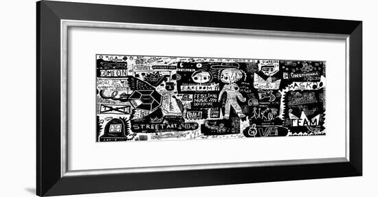 An Image that Includes a Plurality of Symbols-Dmitriip-Framed Art Print