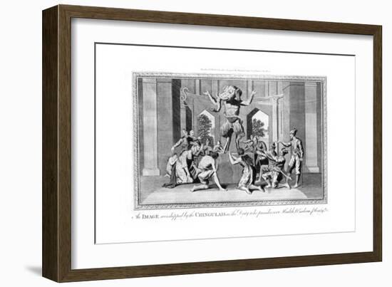 An Image Worshipped by the Chingulais..., Late 18th Century-null-Framed Giclee Print