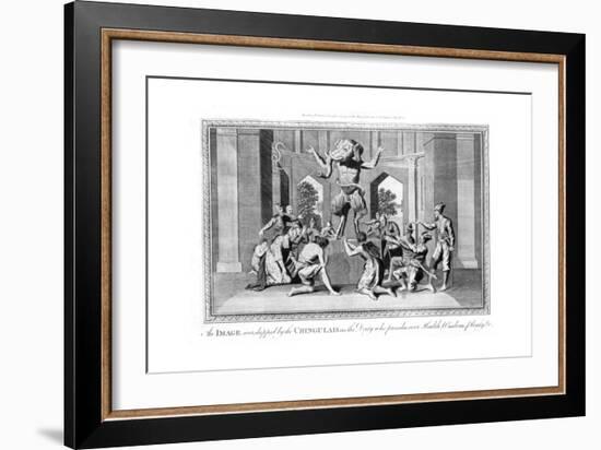 An Image Worshipped by the Chingulais..., Late 18th Century-null-Framed Giclee Print