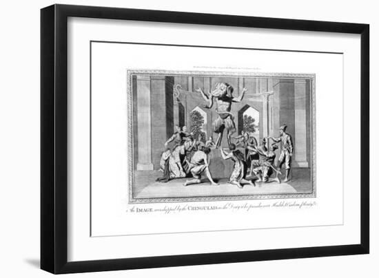 An Image Worshipped by the Chingulais..., Late 18th Century-null-Framed Giclee Print