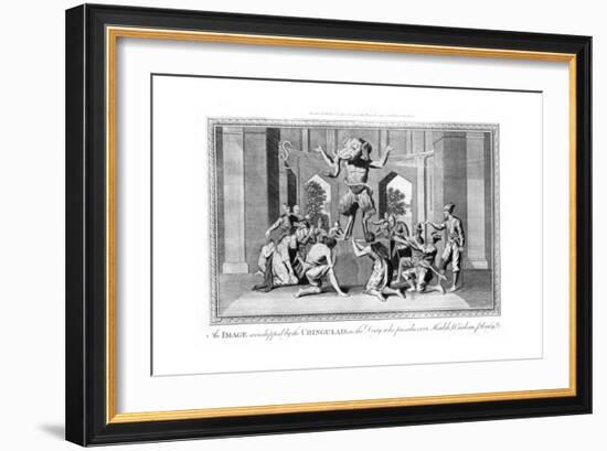 An Image Worshipped by the Chingulais..., Late 18th Century-null-Framed Giclee Print