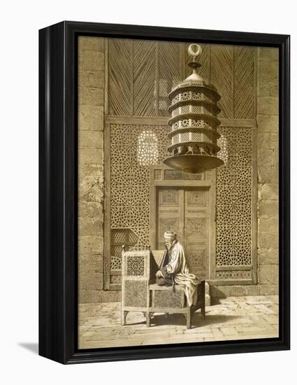 An Imam Reading the Koran in the Mosque of the Sultan, Morocco, 1817-Maurice Keating-Framed Premier Image Canvas