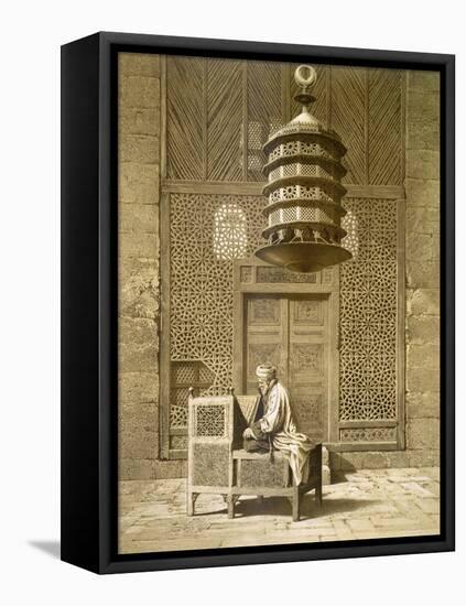 An Imam Reading the Koran in the Mosque of the Sultan, Morocco, 1817-Maurice Keating-Framed Premier Image Canvas