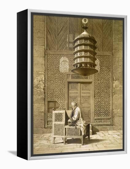 An Imam Reading the Koran in the Mosque of the Sultan, Morocco, 1817-Maurice Keating-Framed Premier Image Canvas