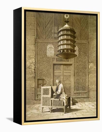 An Imam Reading the Koran in the Mosque of the Sultan, Morocco, 1817-Maurice Keating-Framed Premier Image Canvas