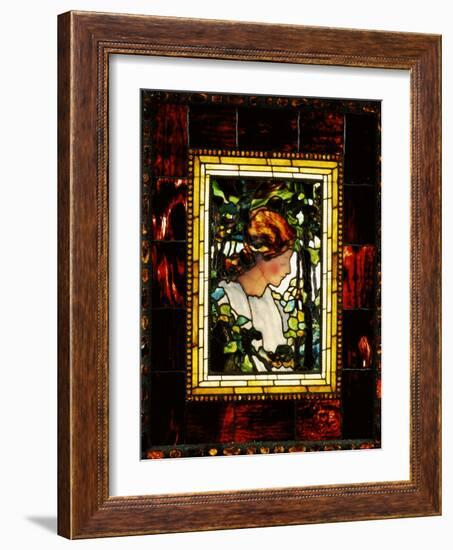 An Important Leaded Glass Portrait Window, Dated Prior 1900-Tiffany Studios-Framed Giclee Print